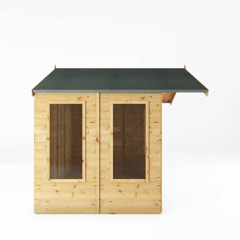 Mercia 6 x 8 Feet Premium Sussex Summerhouse - L243.2 x W249.4 x H227.8 cm in Light Brown 4