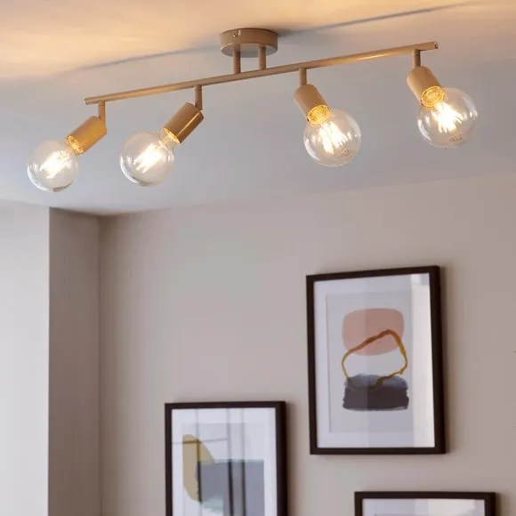 Elements Koppla 4 Light Semi Flush Spotlight Bar 1