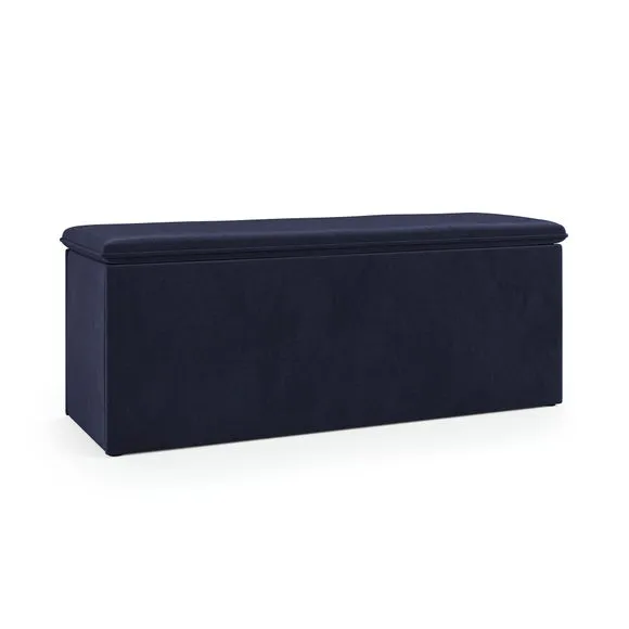 Olton Velvet End of Bed Storage Ottoman 6