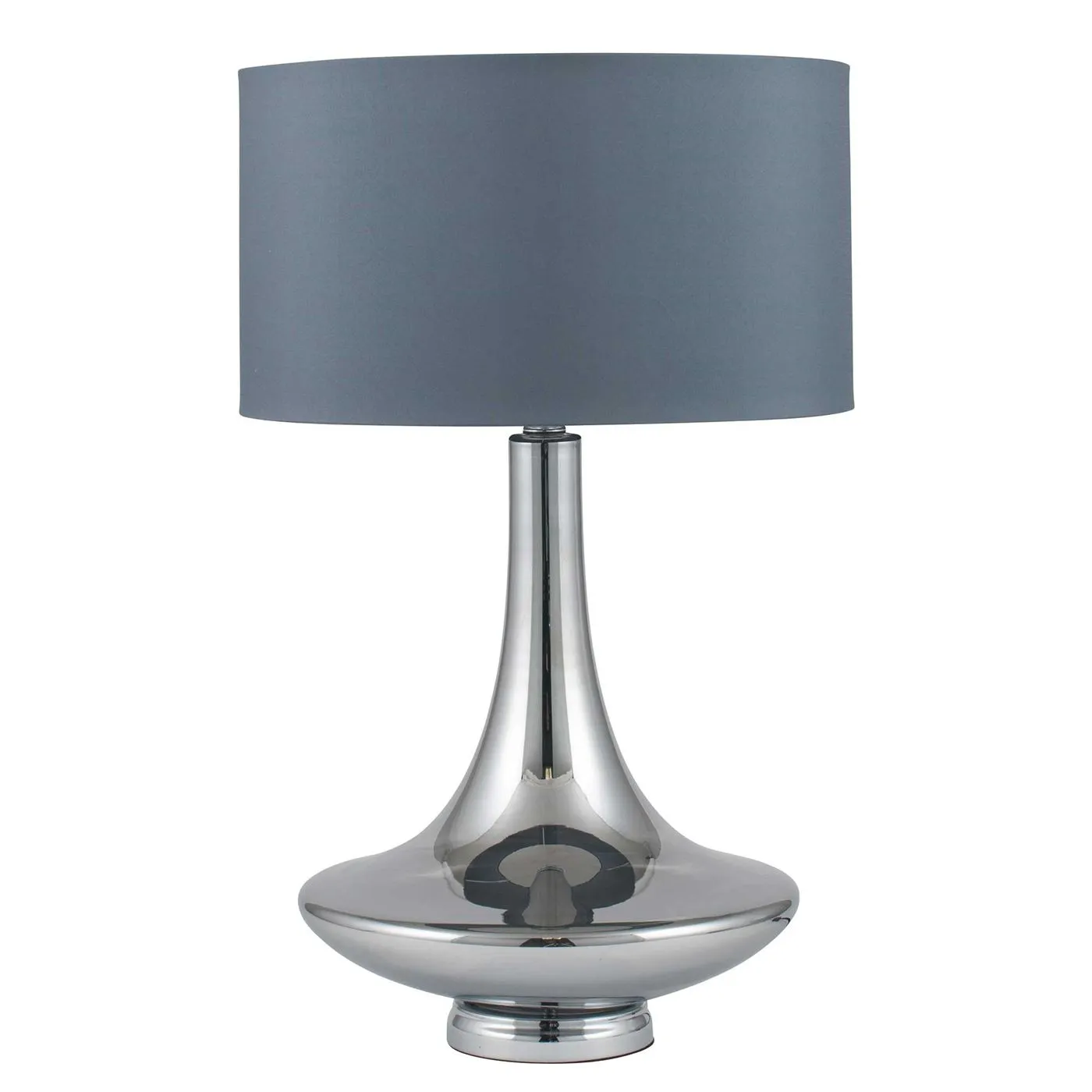 Grey Glass Table Lamp