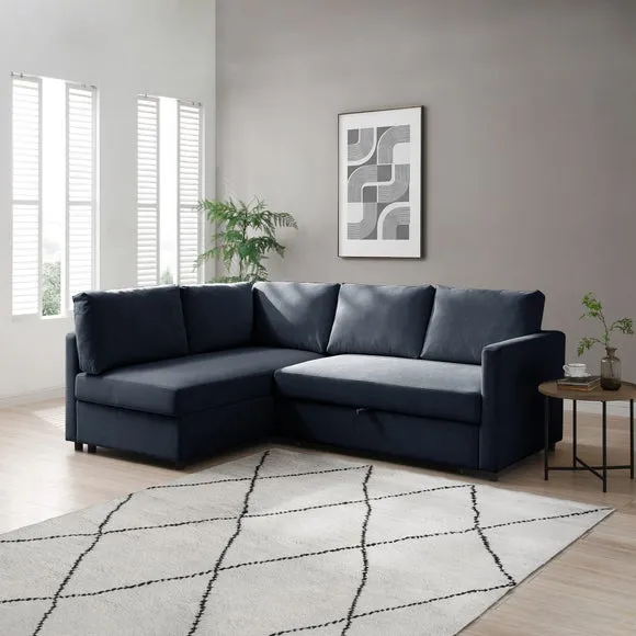 Miller Corner Double Sofa Bed, Chenille 2
