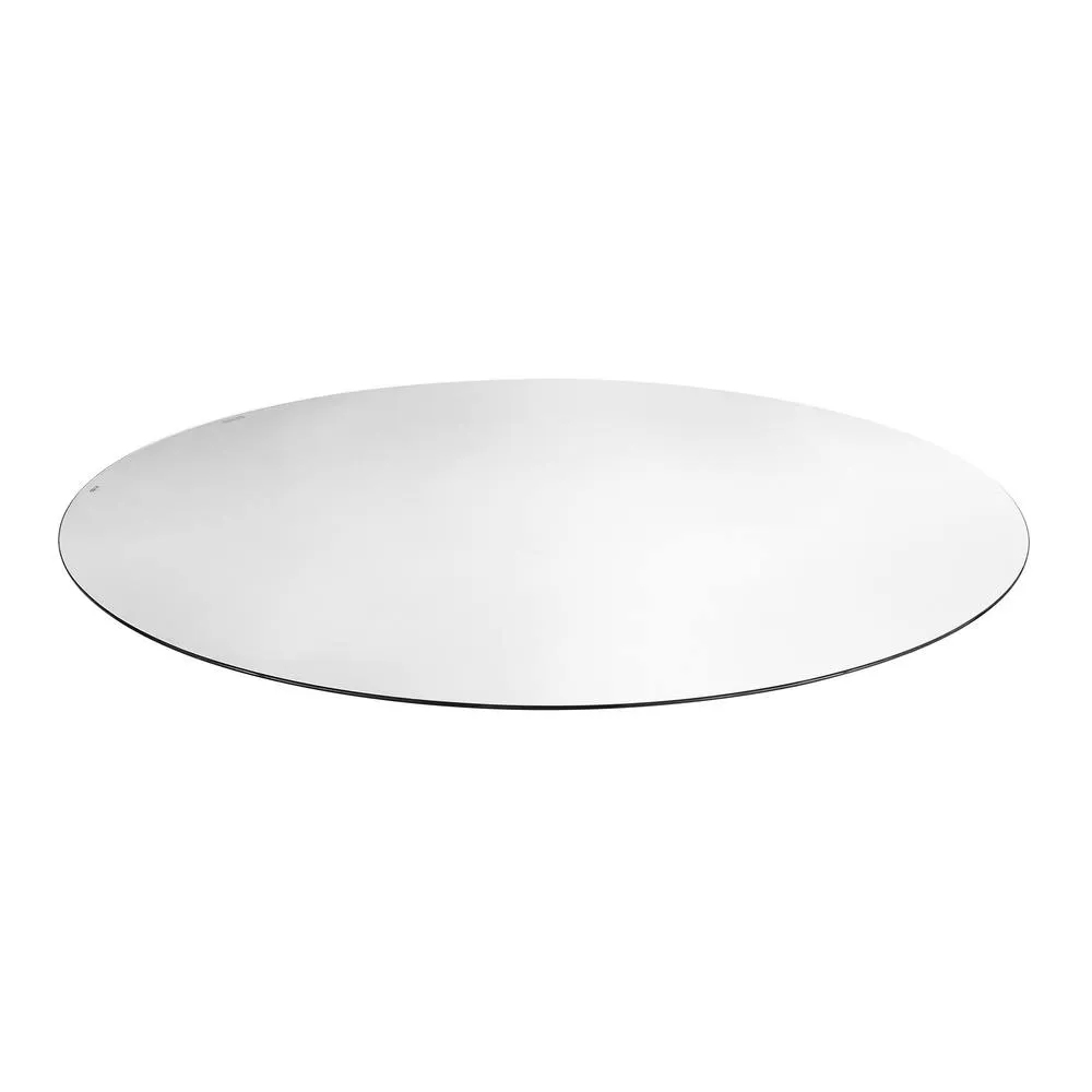 FurnitureboxUK Round Tempered Glass Table Protector Topper in Clear 1