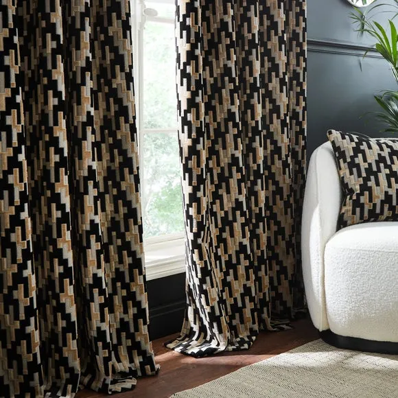 Lori Velvet Eyelet Curtains 5