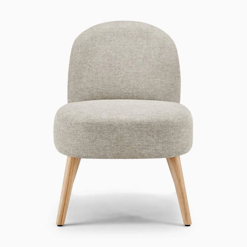 FurnitureboxUK Minnie Fabric Accent Chair in Beige 5