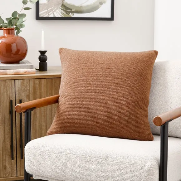 Flaxley Ribbed Square Cushion 1