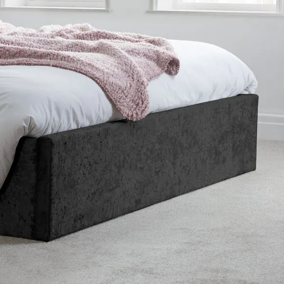 Berlin Crushed Velvet Ottoman Bed Frame 5