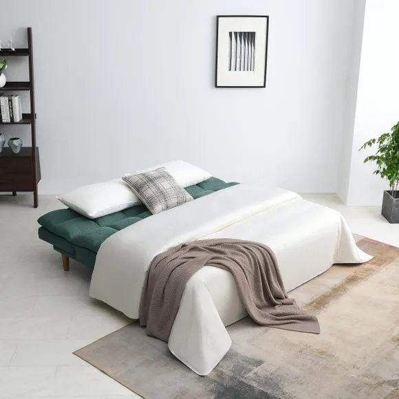 Cloud Fabric Corner Double Sofa Bed 2