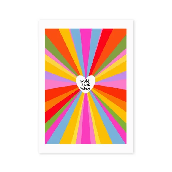 East End Prints Anti Bad Vibes by Emmy Lupin Studio Print 2