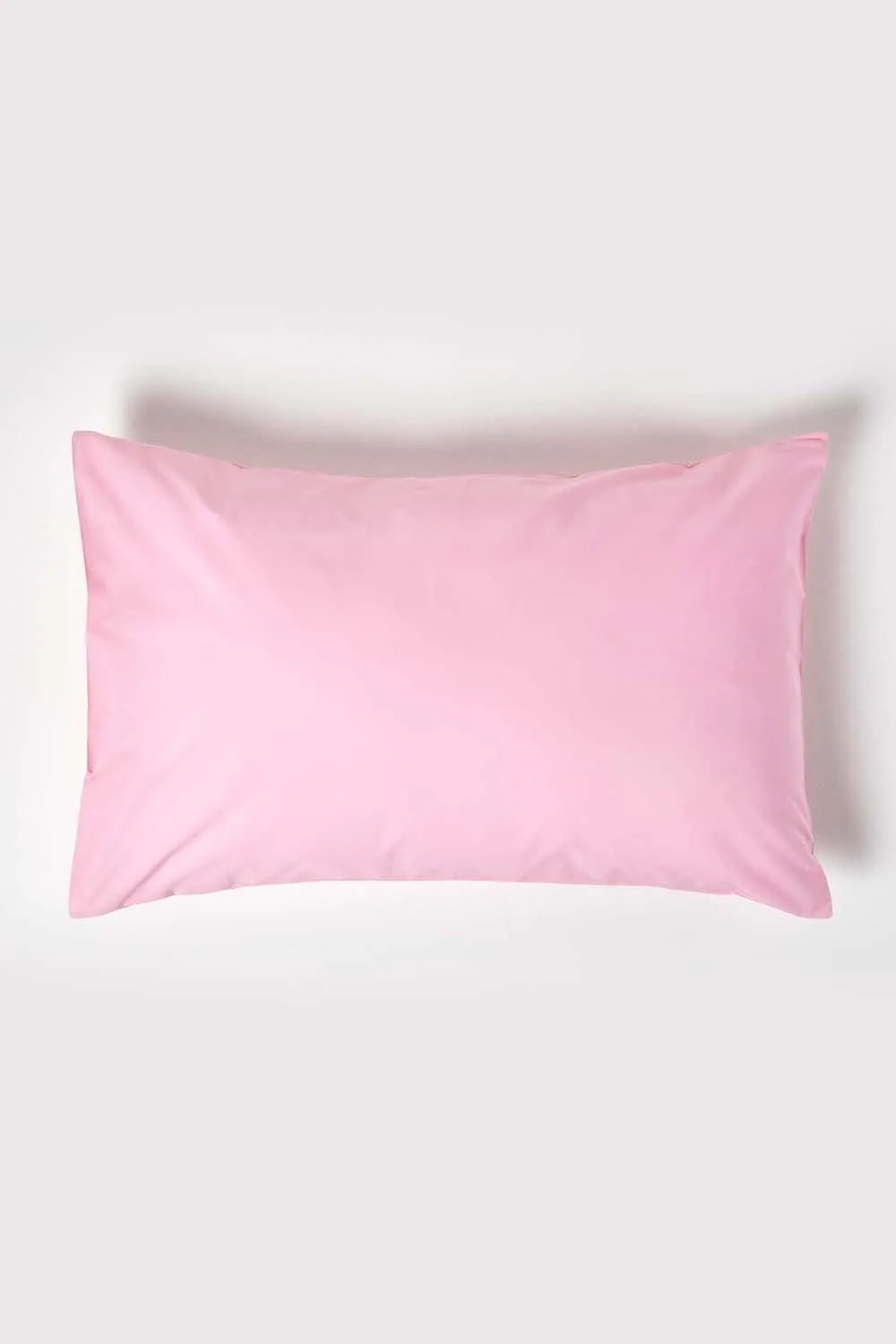 Homescapes Egyptian Cotton Housewife Pillowcase 200 TC, Standard Size in Pink 1