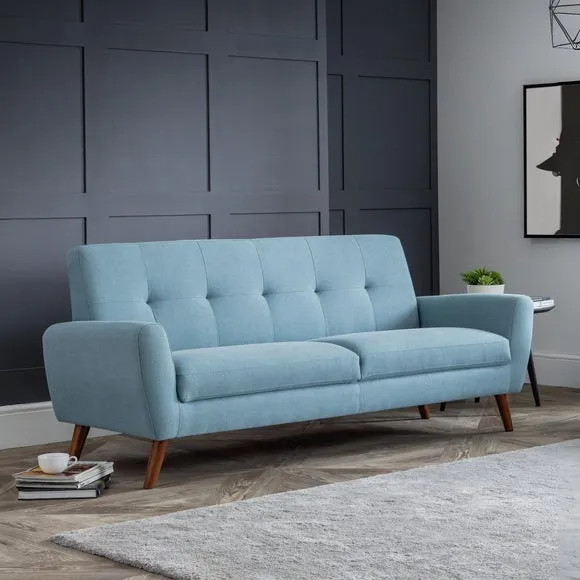 Monza Linen Small 3 Seater Sofa