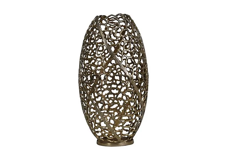 Gold Coral Vase