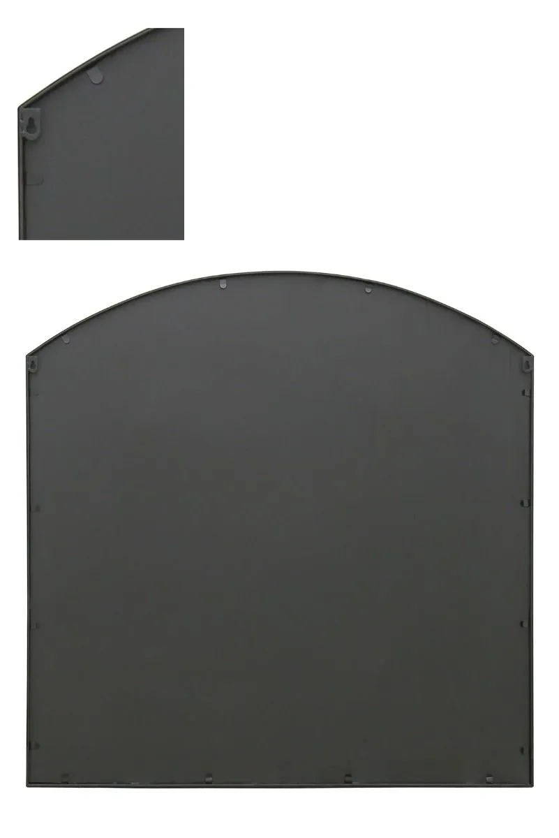 MirrorOutlet Black Framed Arched Window Leaner/Wall Mirror 39" X 39" (100x100CM) 4