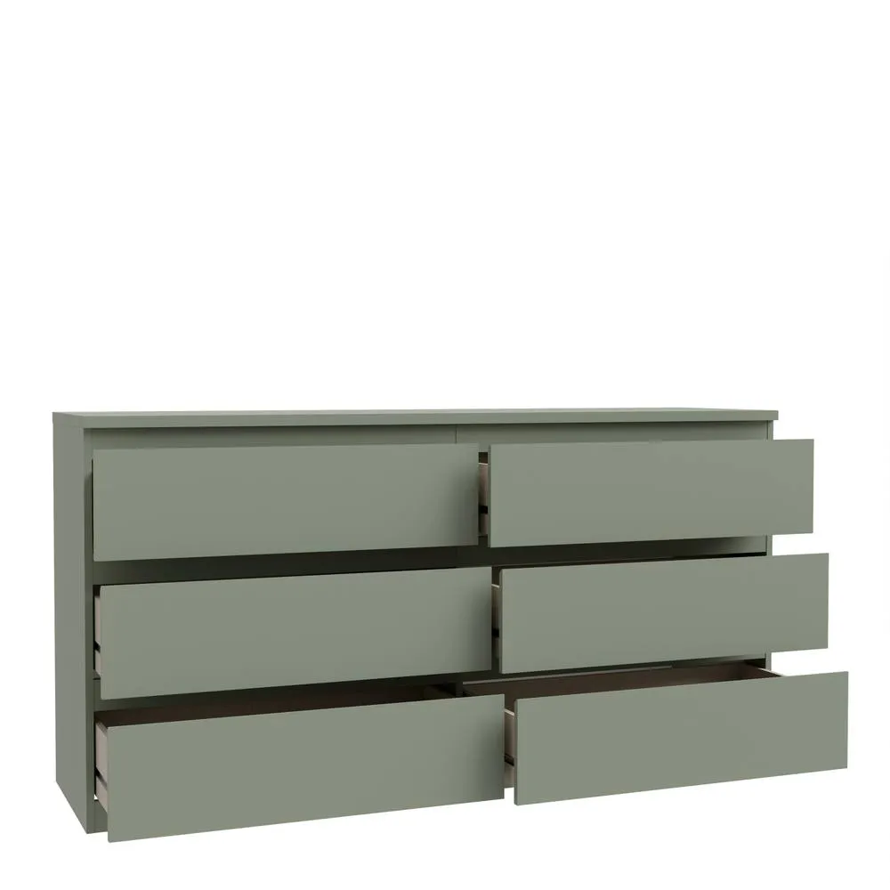 Furniture To Go Edmore 6 Drawer Wide Chest in Green 5