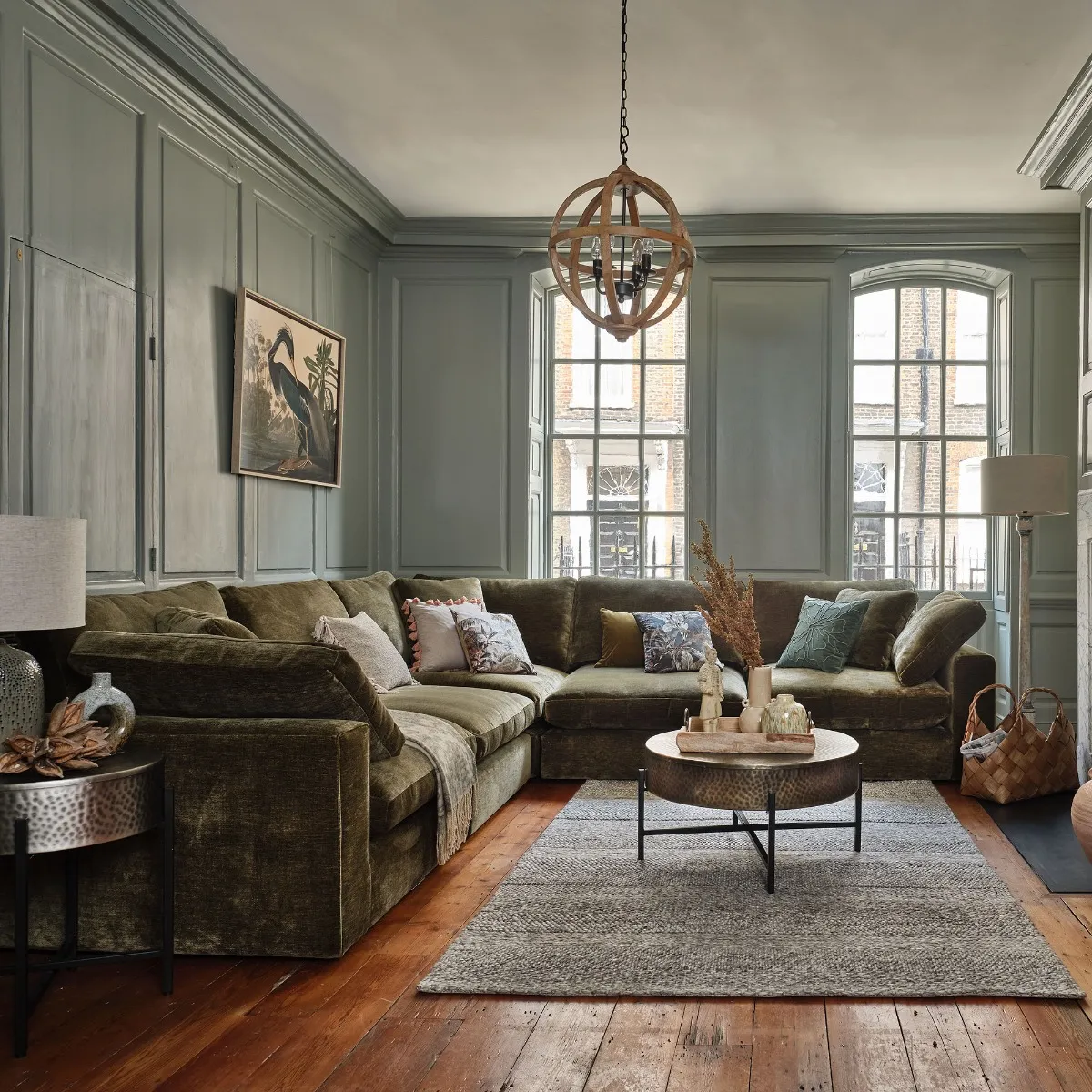 Wood Sphere Pendant Light | Barker & Stonehouse 2
