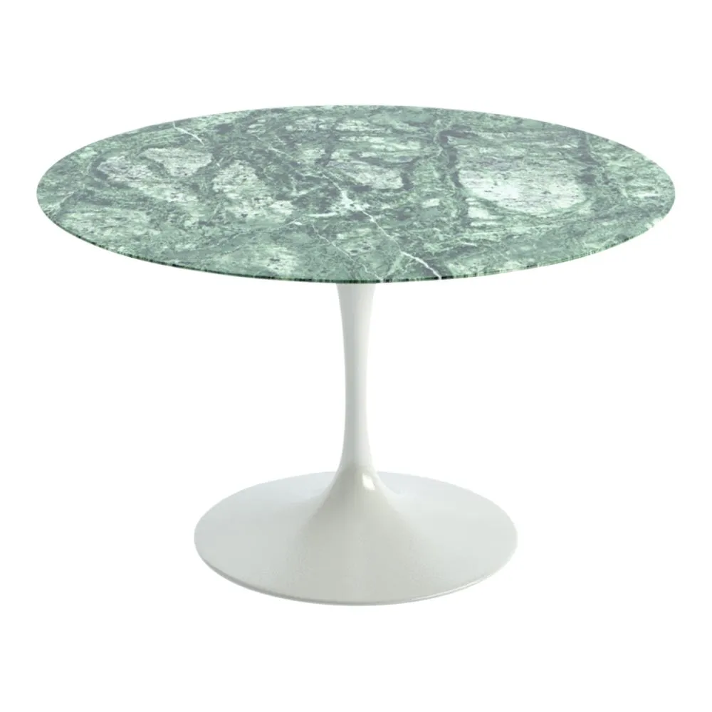 Knoll Saarinen Dining Table with White Base in Verdi Alpi 120cm 3
