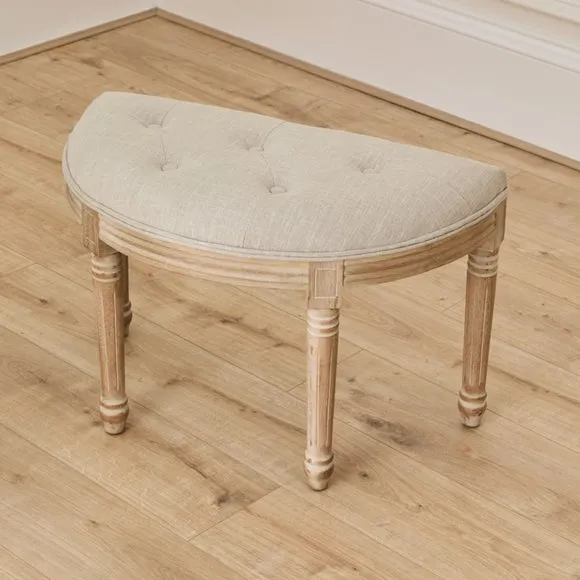 Voyage Maison Claudette Linen Footstool 4