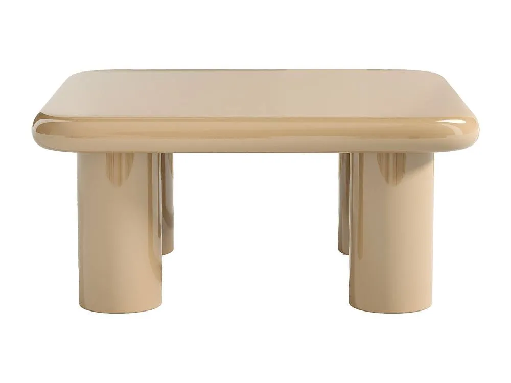 Vente-unique MDF Coffee Table - Lacquered Beige - TAMISDA 2