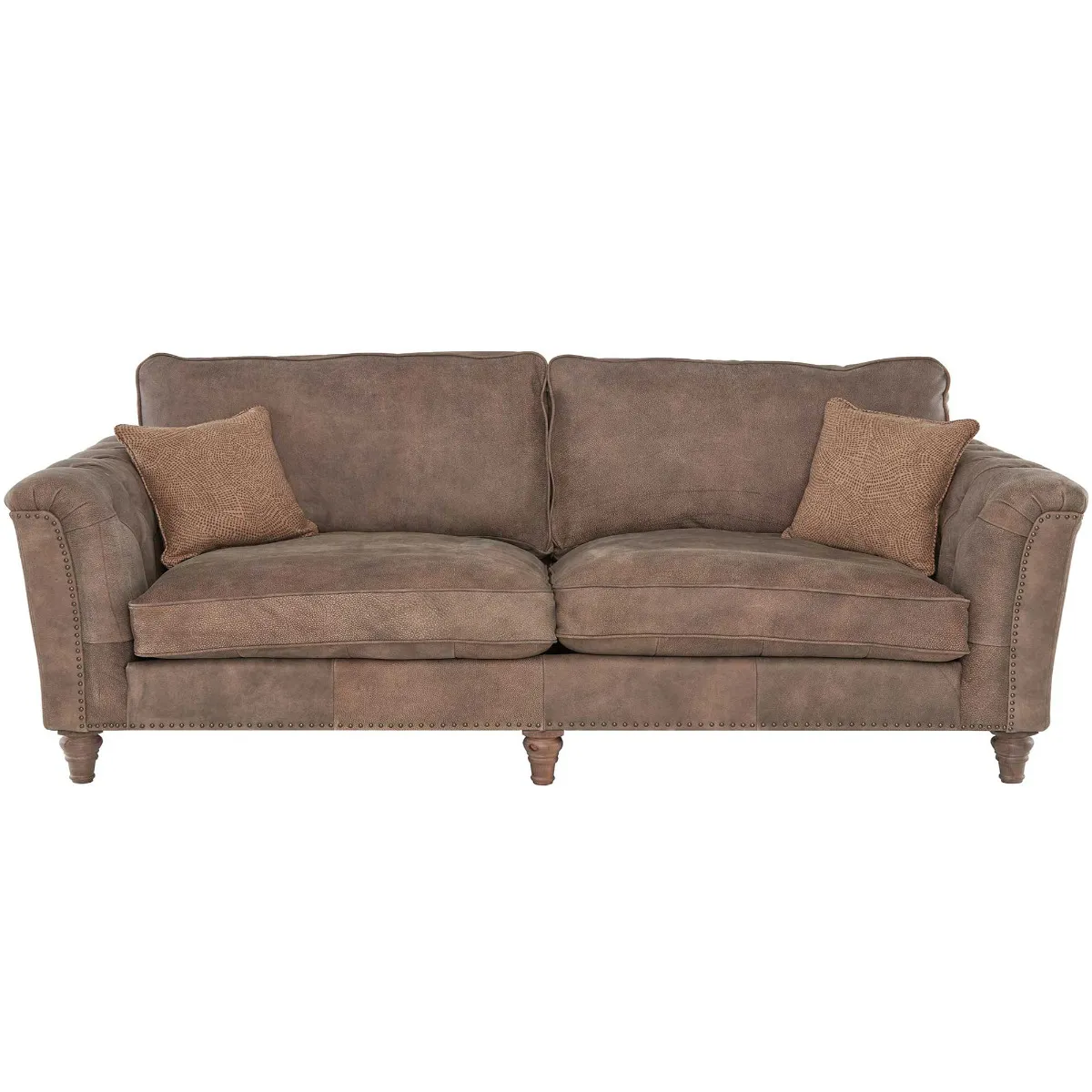 Darwin Grand Split Frame Leather Sofa