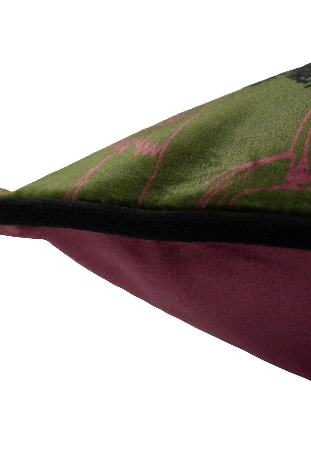 Paoletti Tropical Cheetah Printed Piped Cushion in Khaki 4