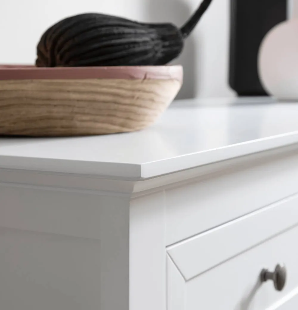 Nöa and Nani Karlstad Chest of Drawers 3 Drawer Wide in White 6