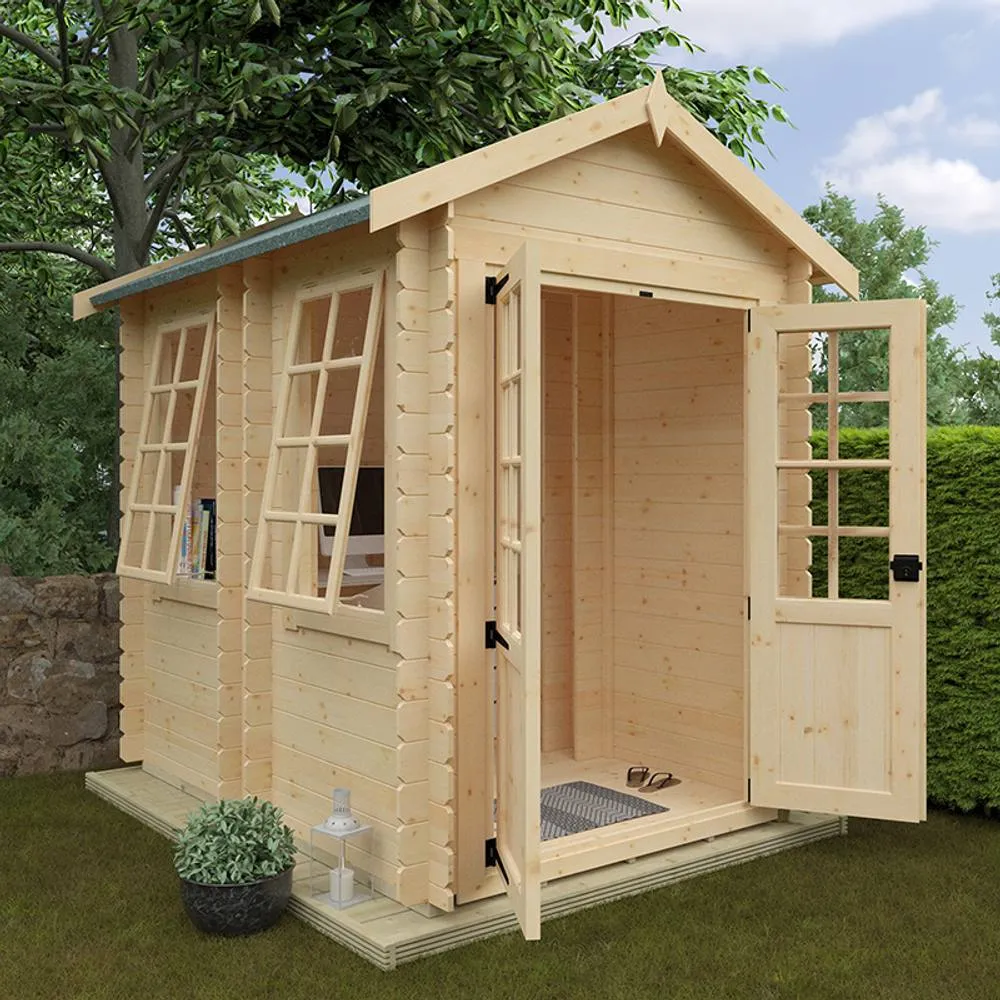 Buttercup Farm 8 x 6 Feet Georgia 19mm Flex - L230 x W175 x H231.7 cm - Natural 2