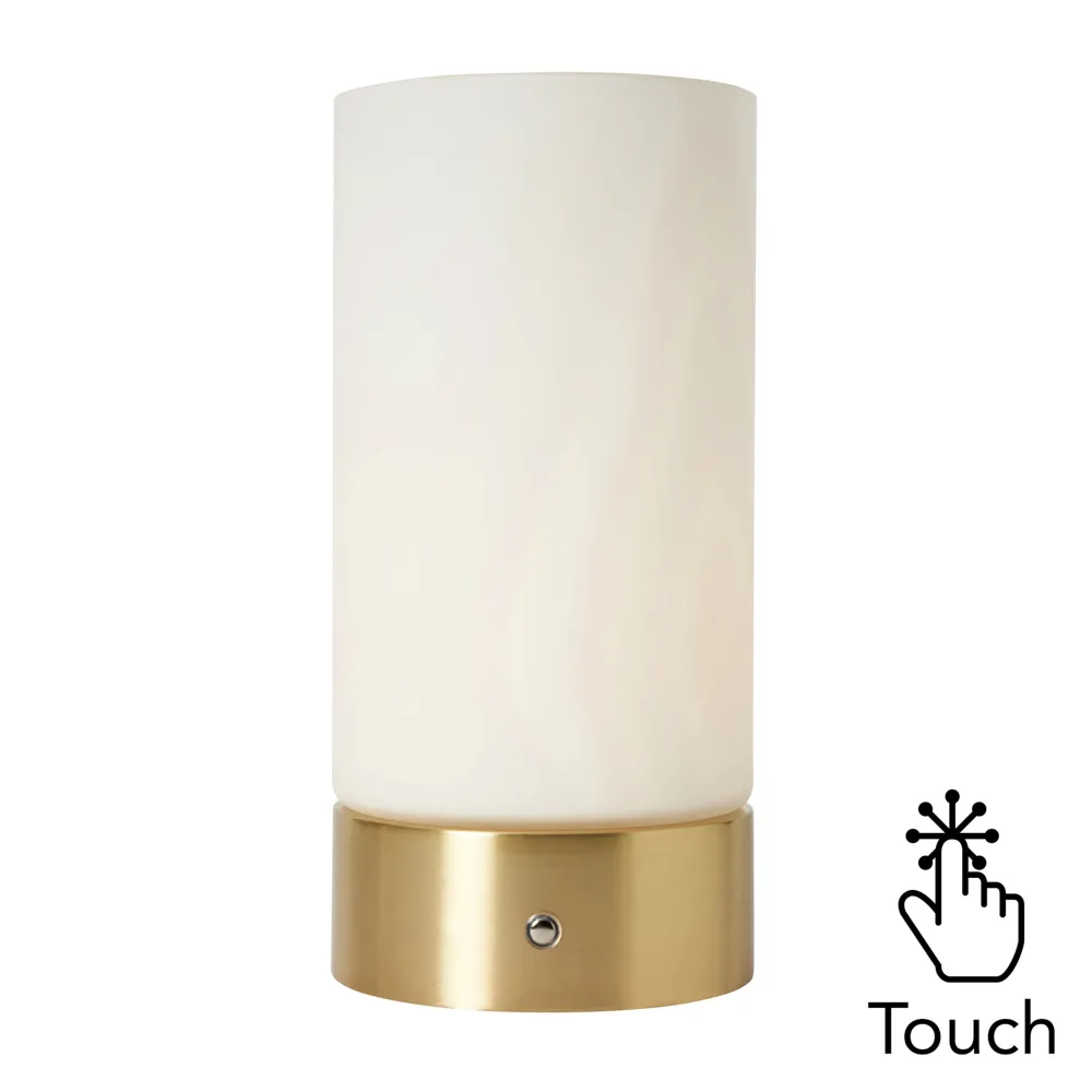 Elly Rechargeable Table Lamp, Brass