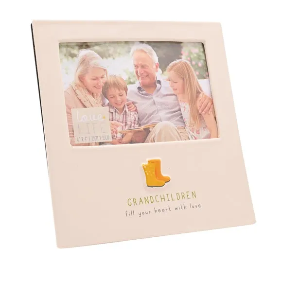 Love Life Grandchildren Ceramic Photo Frame 3
