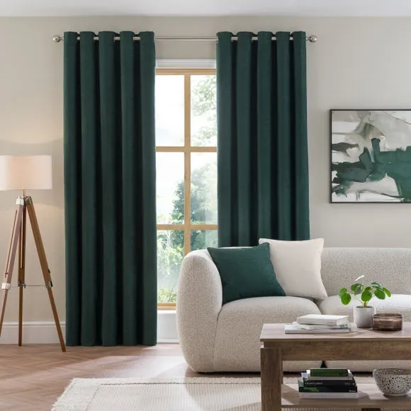 Genoa Chenille Blackout Eyelet Curtains 2