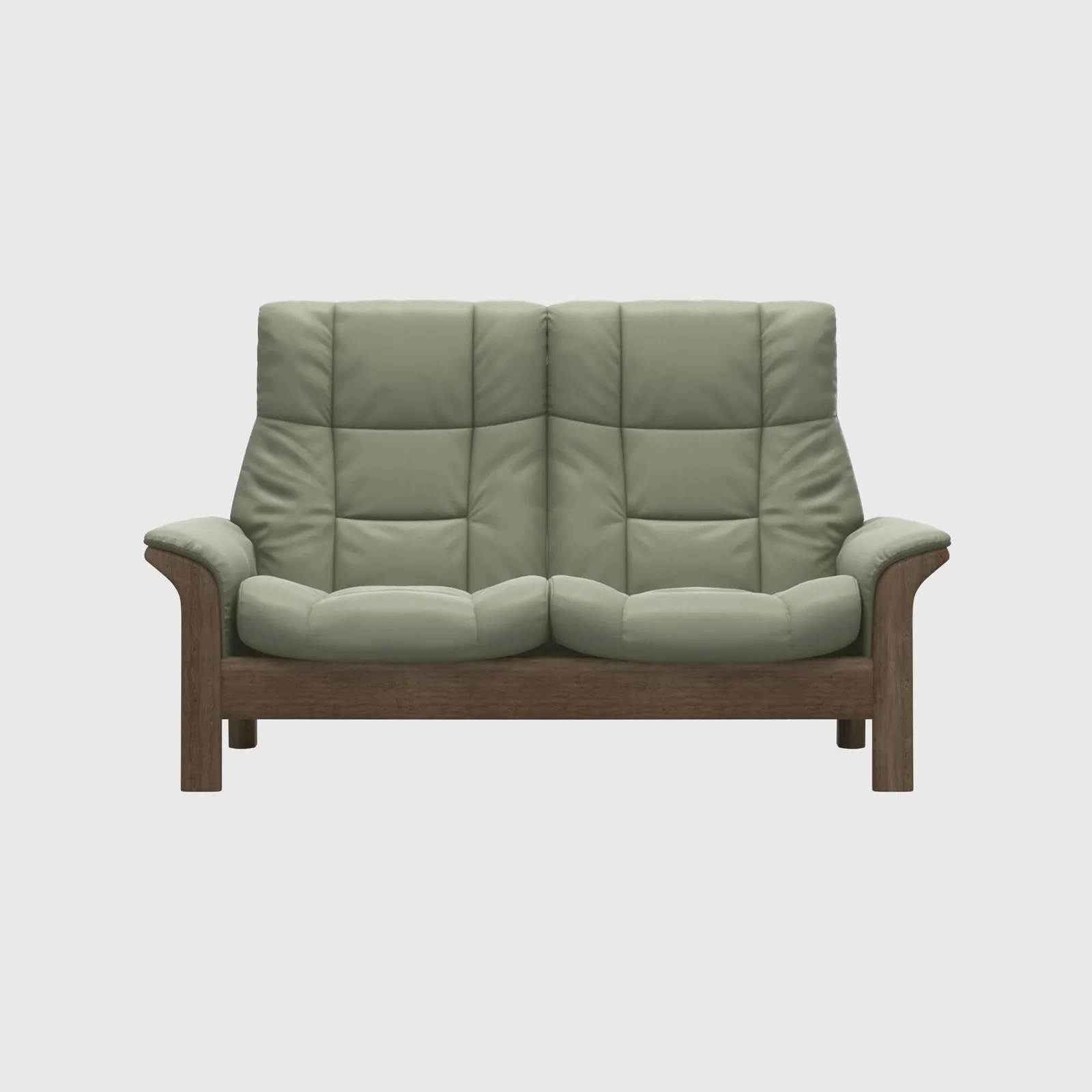 Stressless Buckingham 2 Seater Recliner Sofa, Grey Leather | Barker & Stonehouse 1