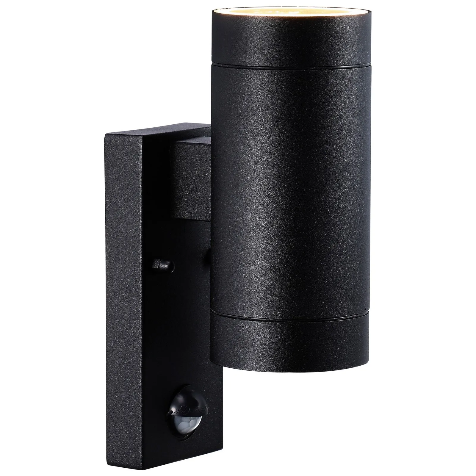 Nordlux Tin Outdoor Wall Light Sensor Black Metal Garden GU10 IP54 Mains 2