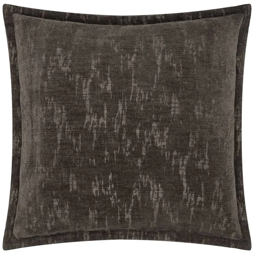 Paoletti Aurelio Chenille Jacquard Cushion in Charcoal 2