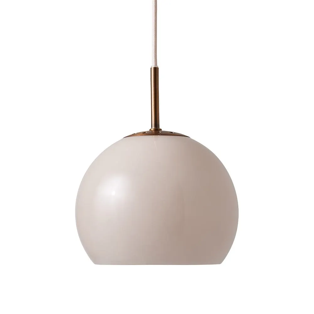 Frandsen Ball Pendant Light Sand Grey 18cm 2