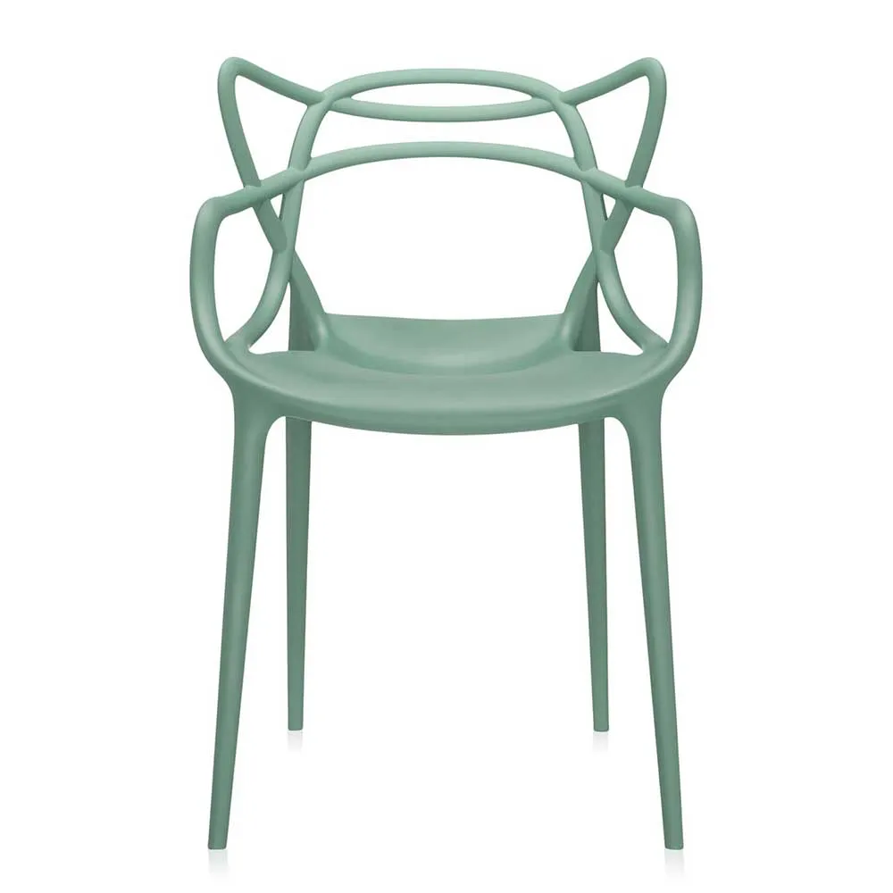 Kartell Masters Dining Chair, Green Plastic | Barker & Stonehouse 4