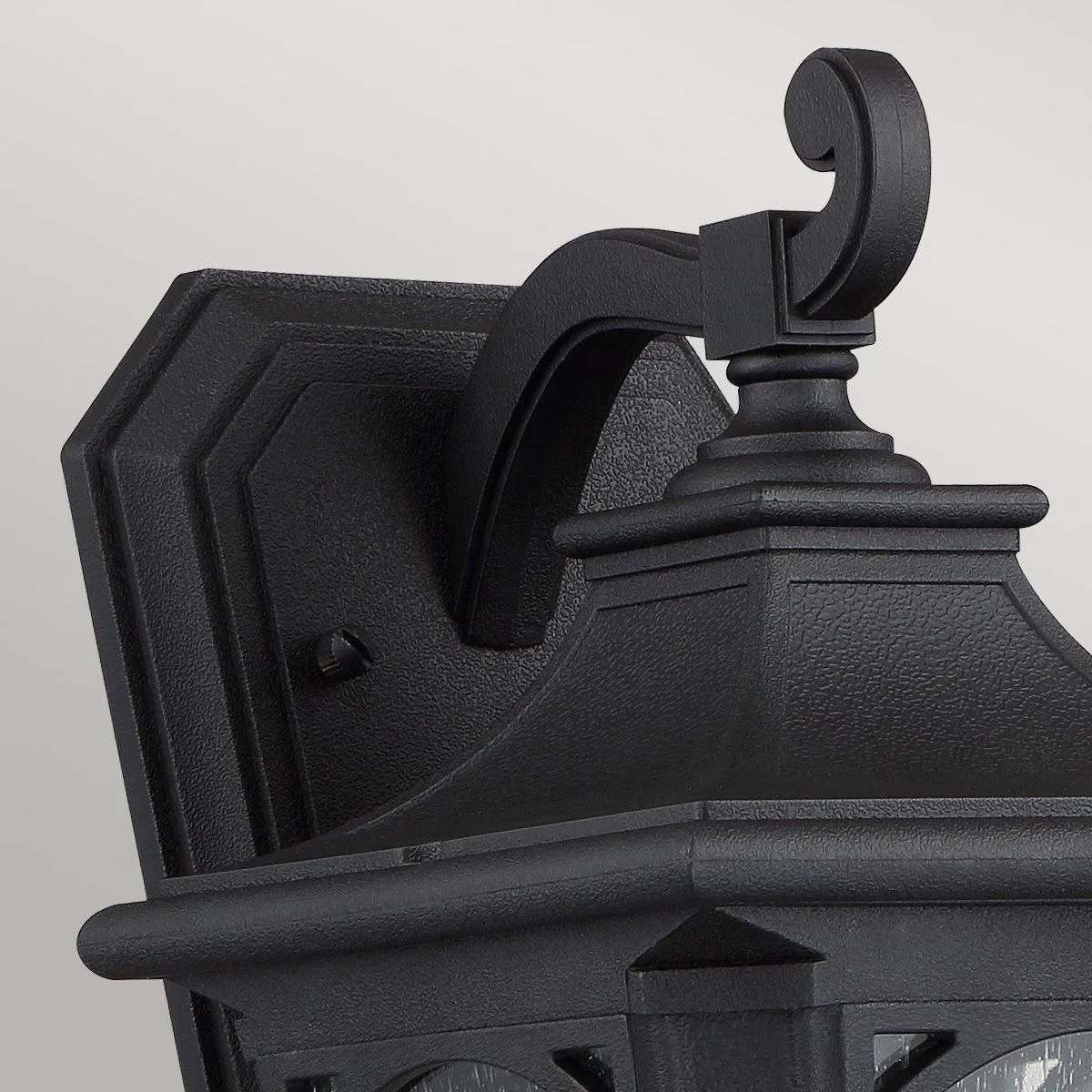 Netlighting Bedford 1 Light Small Wall Lantern Mystic Black Finish E27 2