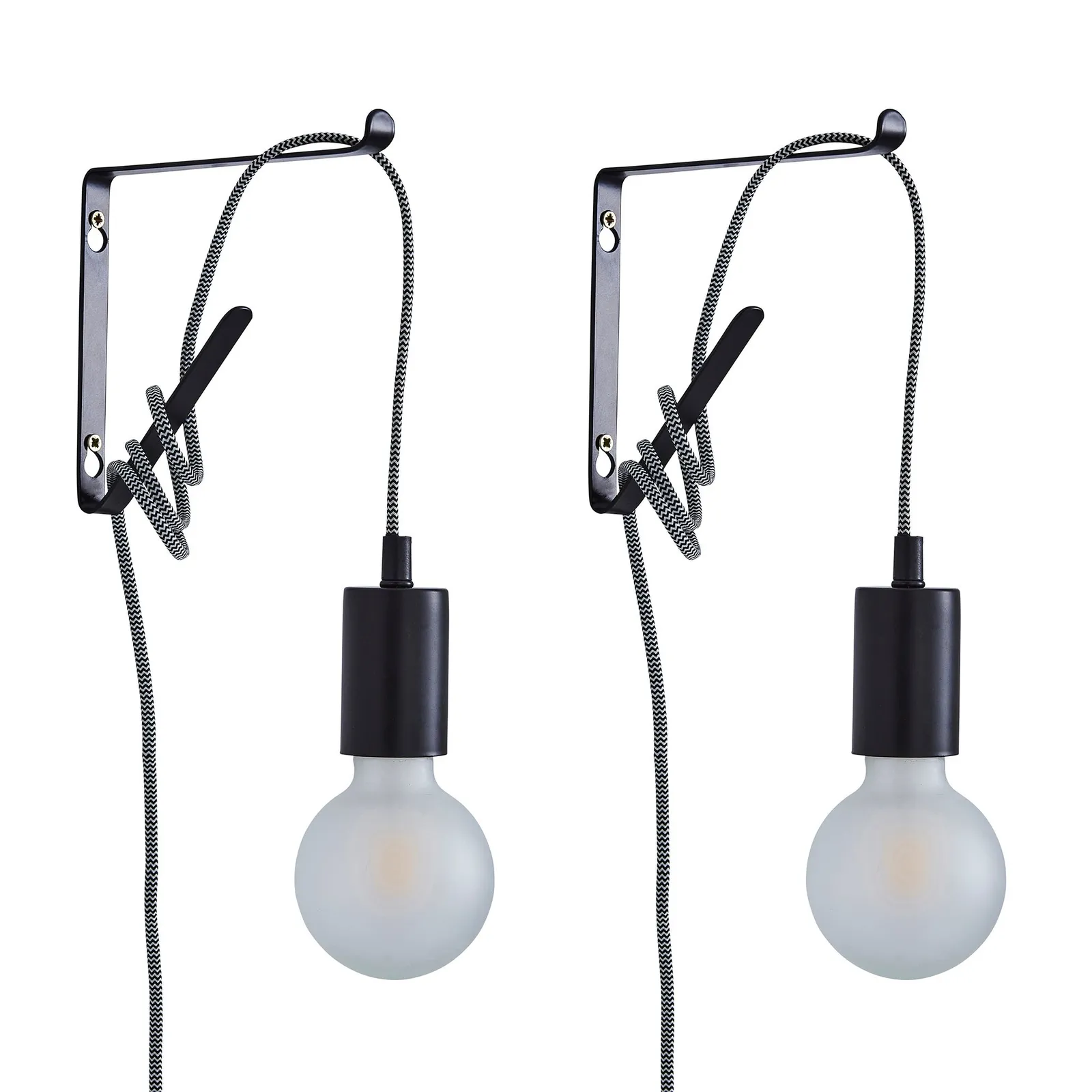 Bradford Plug in Flex Set Twin Pack Matt Black Black