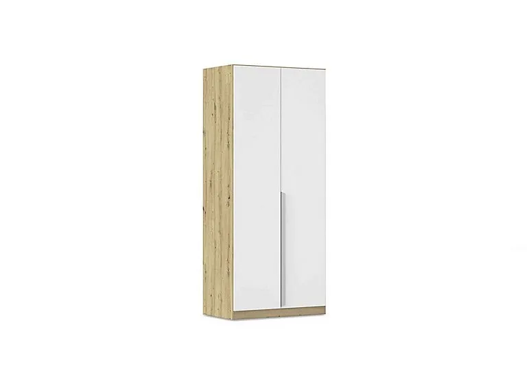 Freja 91cm 2 Door Hinged Decor Wardrobe - Alpine White