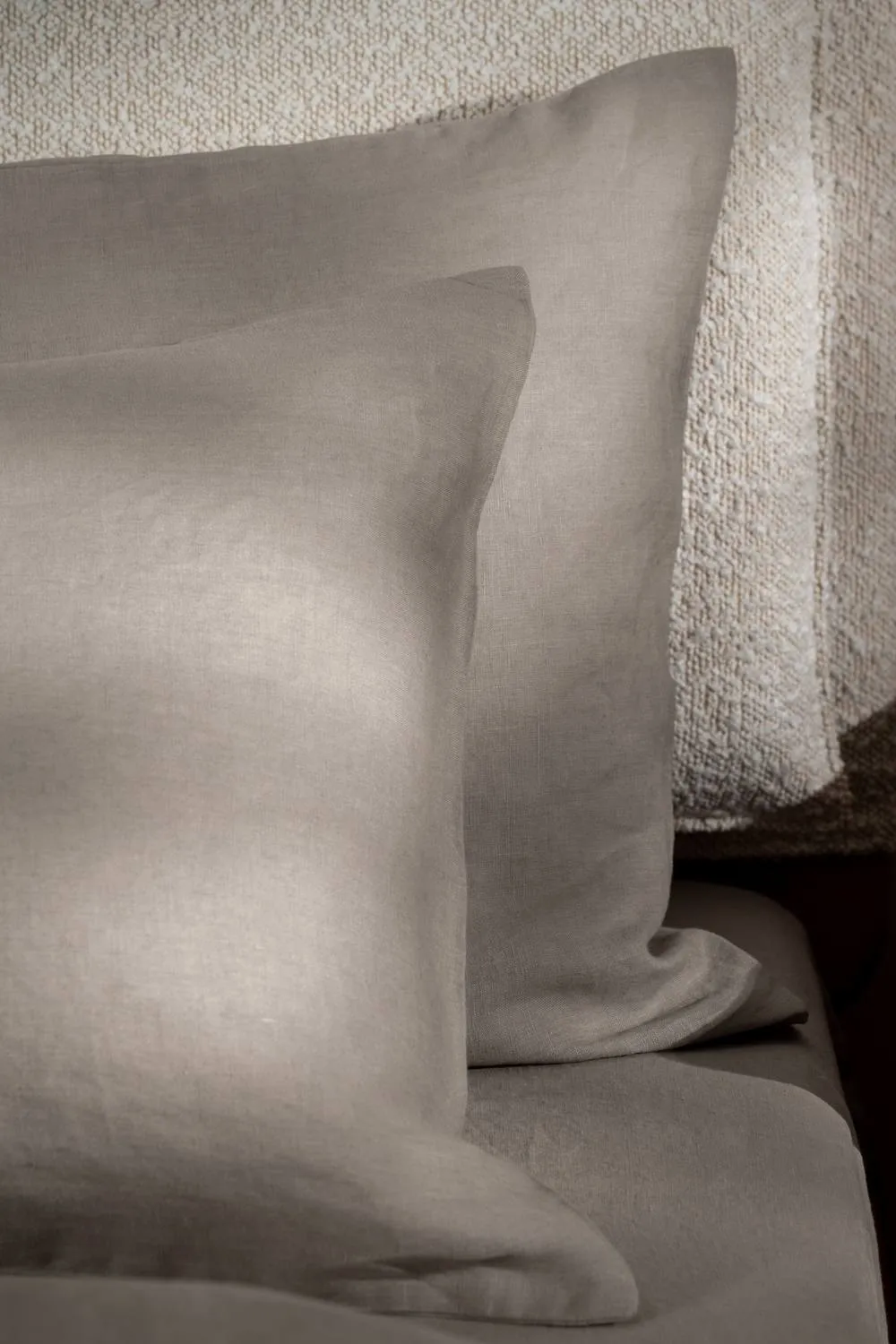 Soak&Sleep Mocha Brown French Linen Housewife Pillowcase Pair
