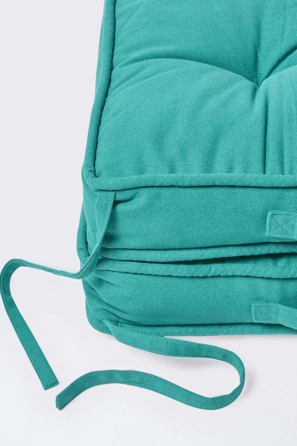Homescapes Cotton Travel Support Booster Cushion in Teal 4