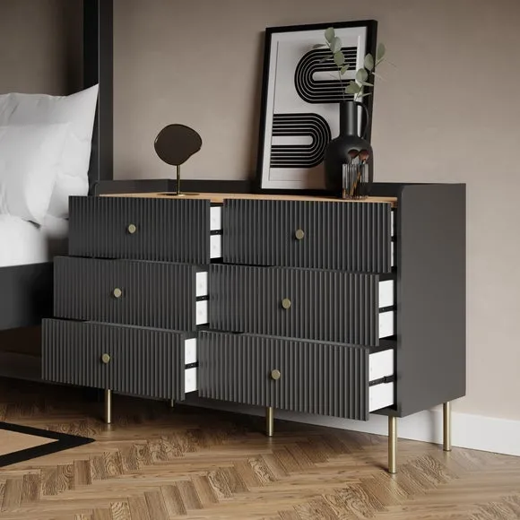 Georgi Wide 6 Drawer Chest 3