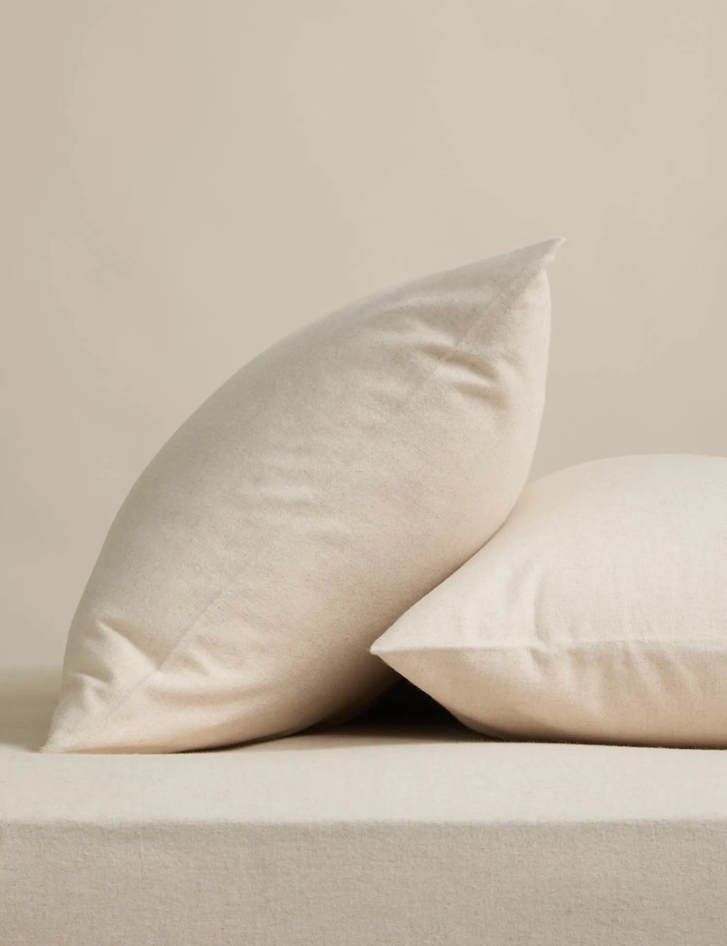 M&S 2 Pack Cotton Rich Standard Pillowcases with Cashmere Cream