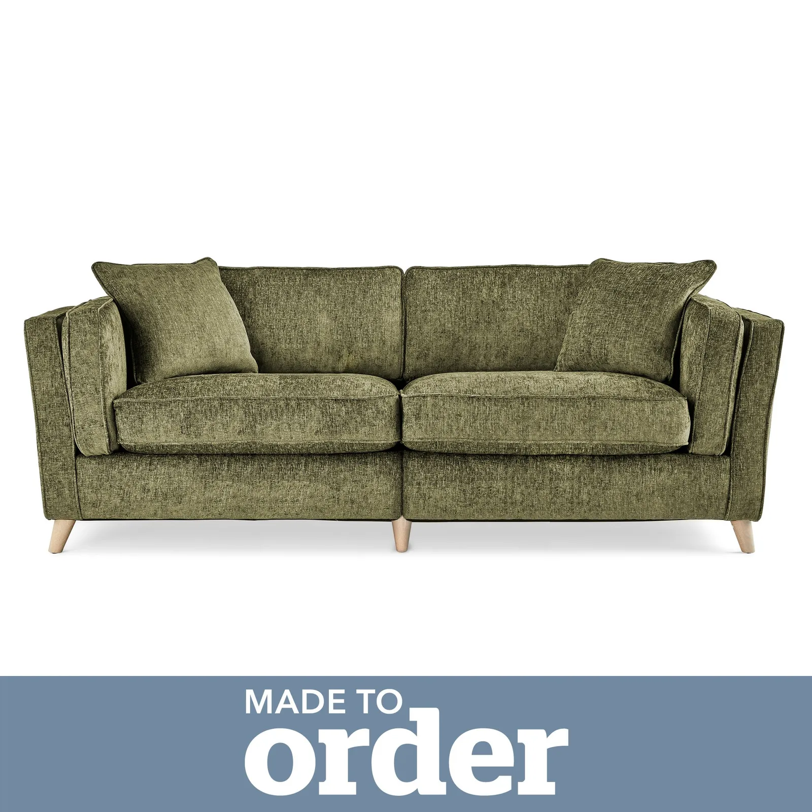 Arabella 4 Seater Sofa Luxury Chenille Green