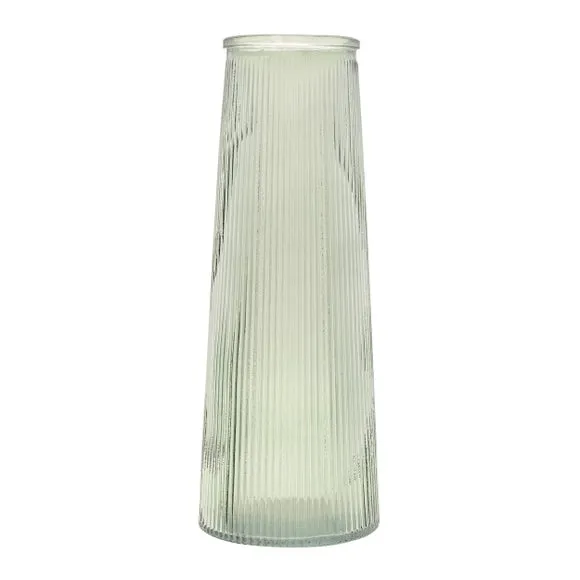 Hestia Tall Ribbed Glass Vase 2