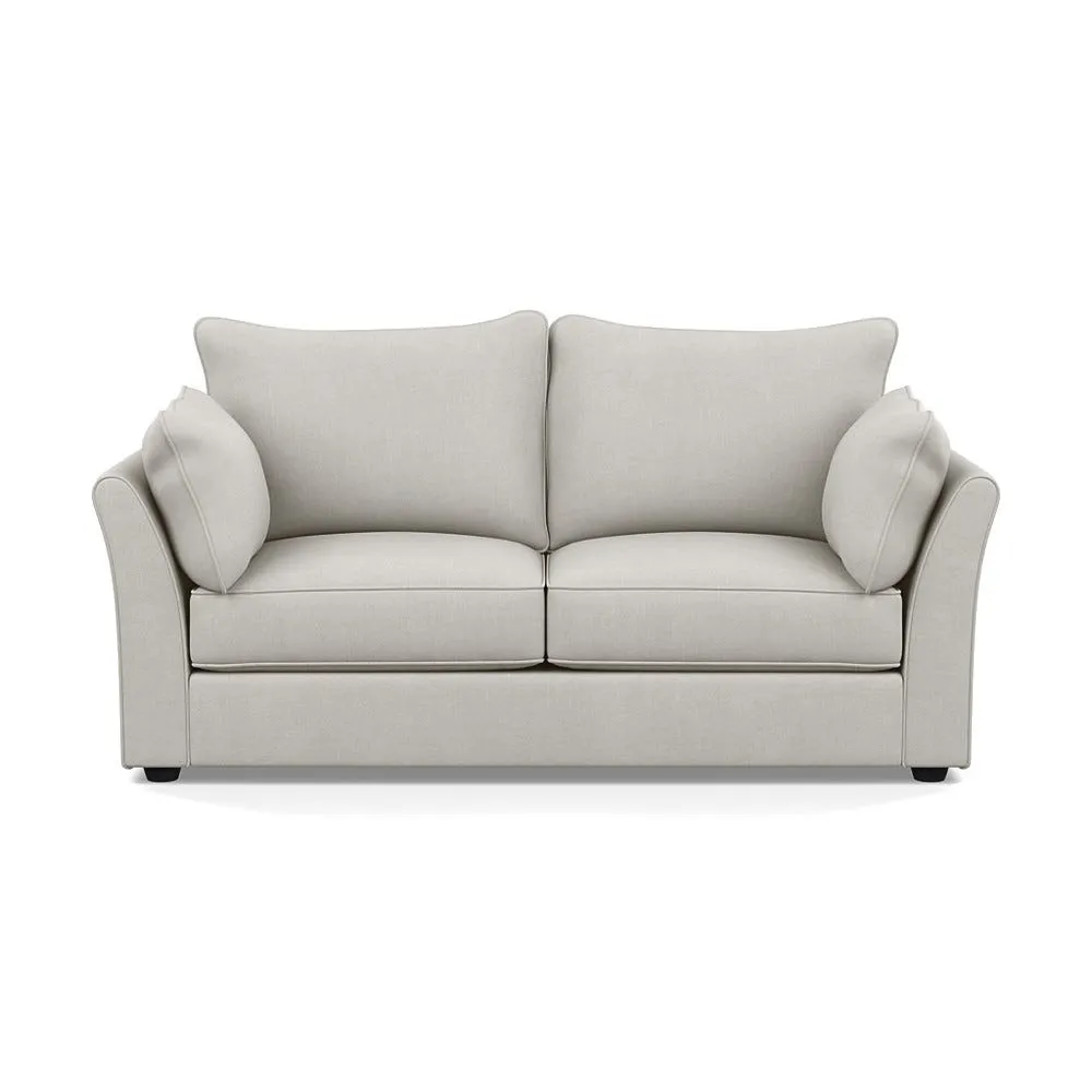 Heal's Tailor 3 Seater Sofa Capelo Linen-Cotton Sea Salt Black Feet 1