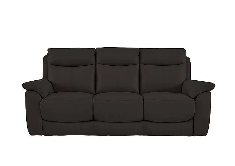 Echo 3 Seater Leather Sofa - Dark Chocolate
