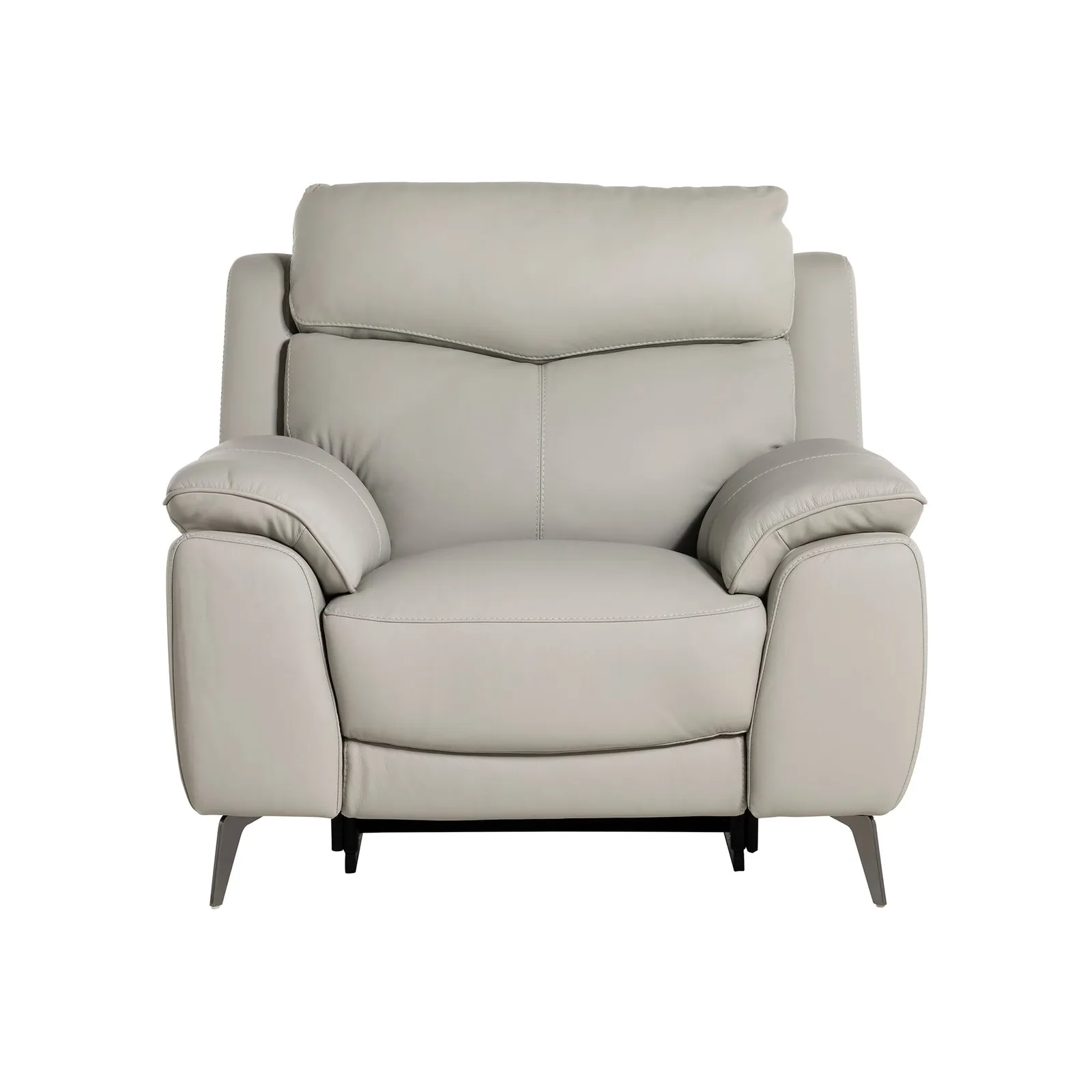 Fiore 1 Seater Recliner, Grey Leather | Barker & Stonehouse 3