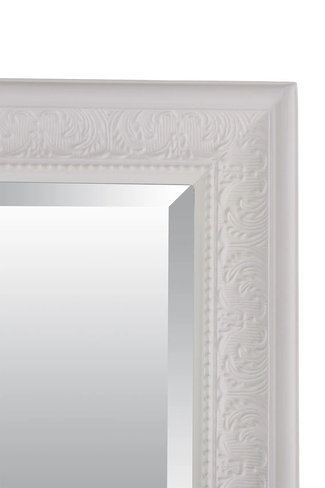 MirrorOutlet Langton White Shabby Chic Dress Mirror 160 x 73 CM 4