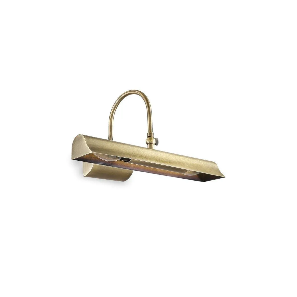 Netlighting Retro 2 Light Picture Wall Light Brass E14 in Yellow