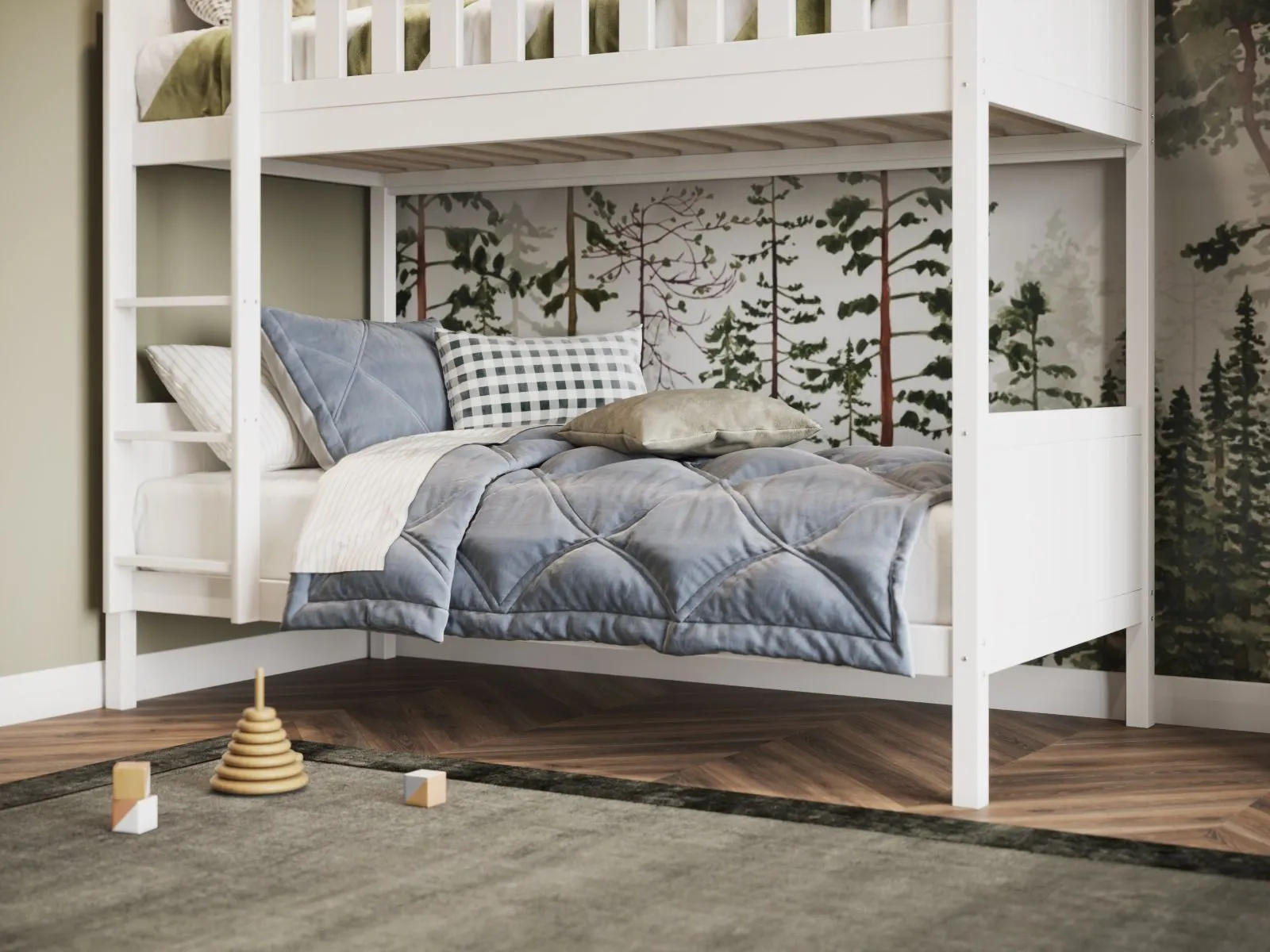 Flair Bea Bunk Bed in White 3