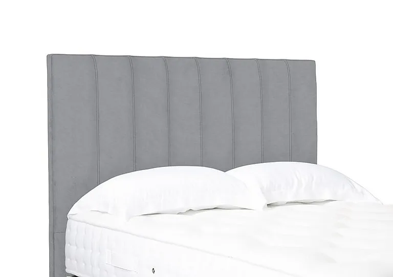 Artisan Collection Axel High Floor Standing Headboard - Single - Aston Silver