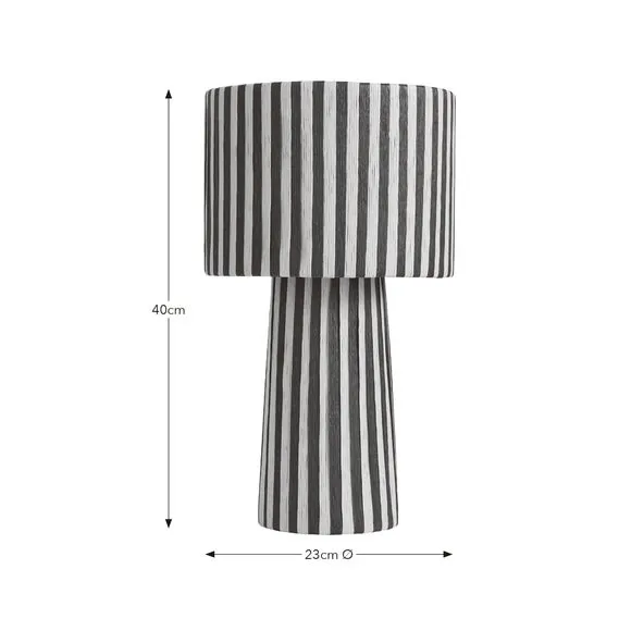 Suzie Striped Table Lamp 6